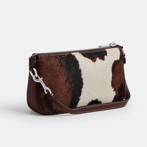 COACH Nolita 19 With Cow Print CCV61, cow printed haircalf/Sv/Cow Multi NWT - Picture 2 of 16
